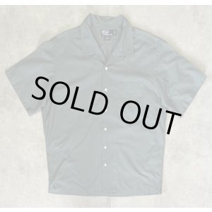 画像: 90'S RALPH LAUREN "CALDWELL" コットン 裾ロゴ 半袖 オープンカラーシャツ カーキ (VINTAGE)