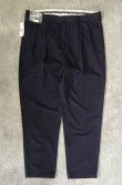 画像1: 90'S RALPH LAUREN "ANDREW PANT" ツープリーツ チノパンツ ネイビー (DEADSTOCK)
