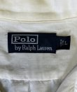 画像2: 90'S RALPH LAUREN シルク/リネン 裾ロゴ 半袖 オープンカラーシャツ オフホワイト (VINTAGE)