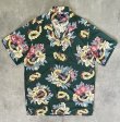 画像1: 90'S RALPH LAUREN "KEY WEST CAMP" ビスコース 半袖 オープンカラーシャツ 総柄 (VINTAGE)