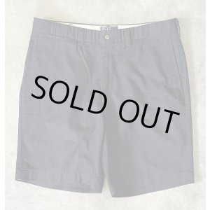 画像: 90'S RALPH LAUREN "クレストロゴ" ノープリーツ チノショーツ ネイビー USA製 (DEADSTOCK)
