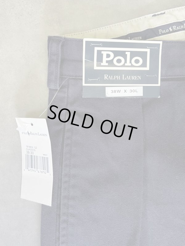 画像3: 90'S RALPH LAUREN "ANDREW PANT" ツープリーツ チノパンツ ネイビー (DEADSTOCK)