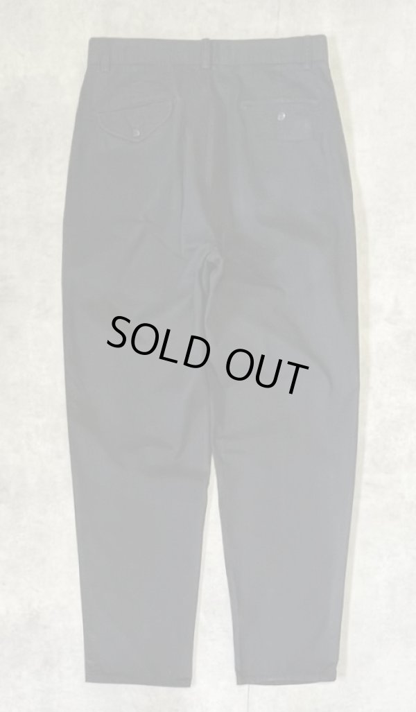 画像3: 90'S RALPH LAUREN "HAMMOND PANT" ツープリーツ チノパンツ ブラック W32L32 (VINTAGE)