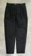 画像1: 90'S RALPH LAUREN "HAMMOND PANT" ツープリーツ チノパンツ ブラック W32L32 (VINTAGE)