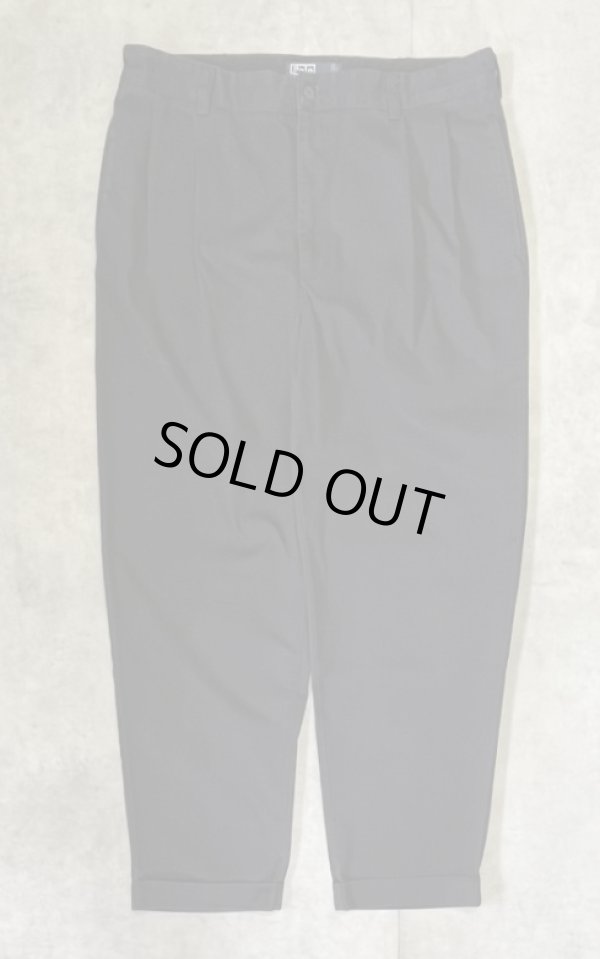 画像1: 90'S RALPH LAUREN "HAMMOND PANT" ツープリーツ チノパンツ ブラック W36L30 (VINTAGE)