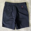 画像5: 90'S RALPH LAUREN "クレストロゴ" ノープリーツ チノショーツ ネイビー USA製 (DEADSTOCK)