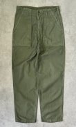 画像1: 60'S アメリカ軍 US ARMY "OG107" コットンサテン ベイカーパンツ ミリタリーグリーン (VINTAGE)