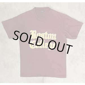 画像: 90'S BOSTON COLLEGE シングルステッチ 半袖 Tシャツ バーガンディ USA製 (VINTAGE)