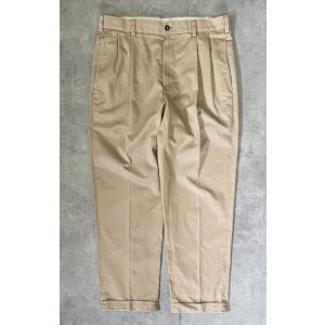 画像: BROOKS BROTHERS "ELLIOT" ツータック チノパンツ ベージュ (VINTAGE)