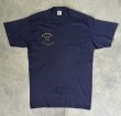 画像1: 80'S BARRINGTON FIREFIGHTERS シングルステッチ 半袖 ポケット付き Tシャツ ネイビー USA製 (VINTAGE)