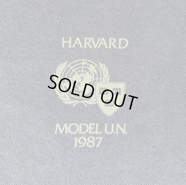 画像3: 80'S HARVARD UNIVERSITY 両面プリント シングルステッチ 半袖 Tシャツ ネイビー USA製 (VINTAGE)