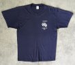 画像1: 80'S HARVARD UNIVERSITY 両面プリント シングルステッチ 半袖 Tシャツ ネイビー USA製 (VINTAGE)