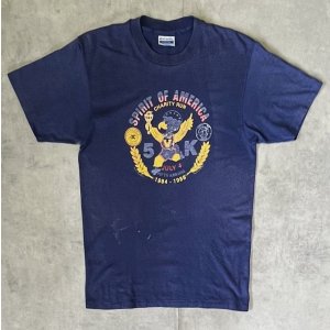 画像: 80'S SPIRIT OF AMERICA CHARITY RUN 両面プリント シングルステッチ 半袖 Tシャツ ネイビー (VINTAGE)