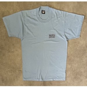画像: 90'S EXECUTIVE SOFTWARE 両面プリント シングルステッチ 半袖 Tシャツ サックスブルー USA製 (VINTAGE)
