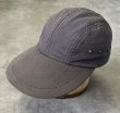 画像1: 90'S LL Bean キャンバス ロングビルキャップ フェードネイビー USA製 (VINTAGE)