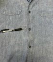 画像7: 60'S アメリカ軍 US NAVY "DUBBLEWARE製" コットン100% ステンシル入り 耳付き シャンブレーシャツ ブルー USA製 (VINTAGE)