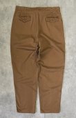画像4: 90'S RALPH LAUREN ベルト付き 片側ポケット付き チノパンツ ブラウン USA製 (VINTAGE)