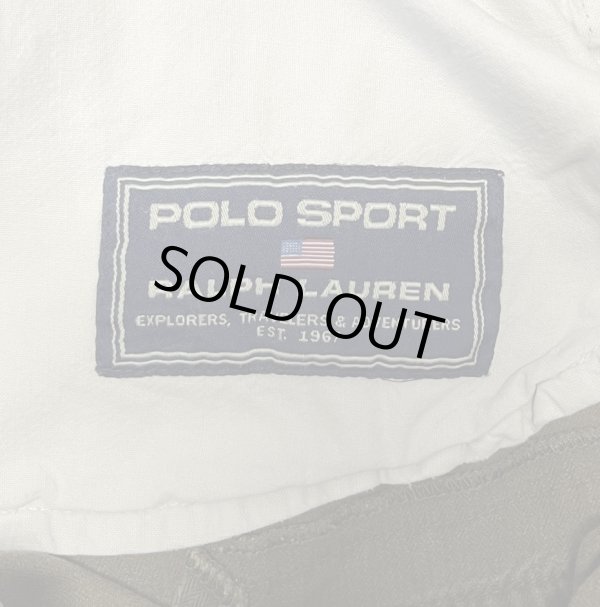 画像2: 90'S RALPH LAUREN "POLO SPORT" ヘリンボーンツイル カーゴパンツ カーキ (VINTAGE)