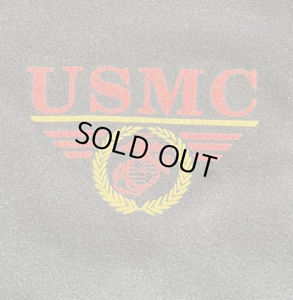 画像3: 80'S アメリカ軍 USMC シングルステッチ 半袖 Tシャツ ブラック USA製 (VINTAGE)