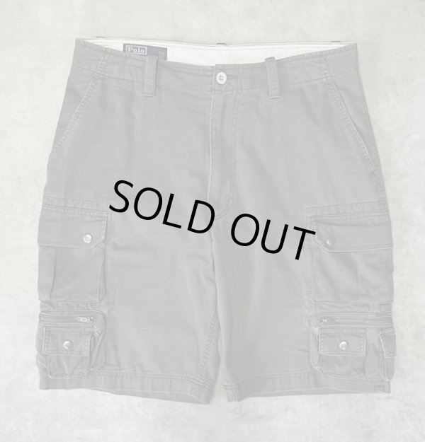 画像1: 90'S RALPH LAUREN カーゴショーツ ダークグレー (VINTAGE)