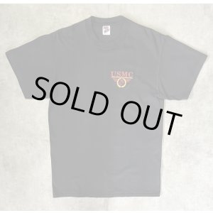 画像: 80'S アメリカ軍 USMC シングルステッチ 半袖 Tシャツ ブラック USA製 (VINTAGE)