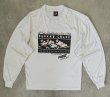 画像1: 90'S FIRST UNION シングルステッチ 両面プリント 長袖 Tシャツ ホワイト USA製 (VINTAGE)