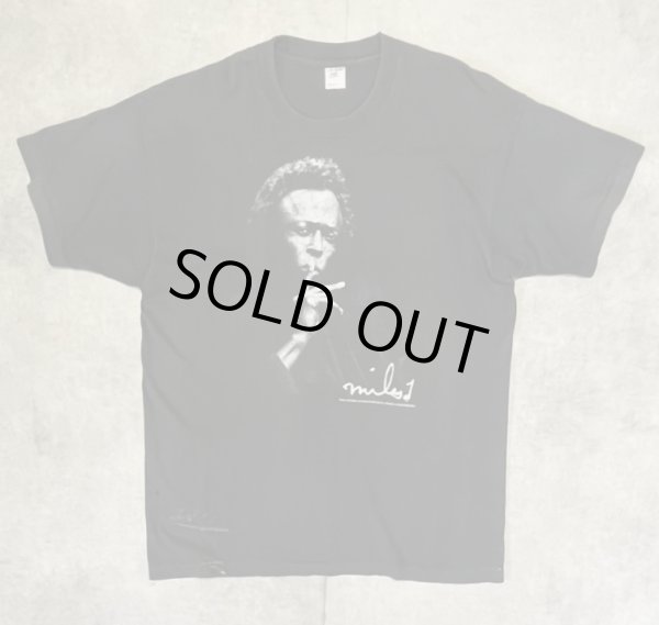 画像1: 90'S MILES DAVIS "GEAR INC" シングルステッチ 半袖 Tシャツ ブラック USA製 (VINTAGE)