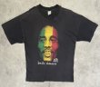 画像1: 90'S BOB MARLEY "SMILE JAMAICA" 両面プリント シングルステッチ 半袖 Tシャツ ブラック ジャマイカ製 (VINTAGE)