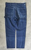 画像1: 80'S DICKIES チビタグ デニム ペインターパンツ インディゴ 42TALONジップ W36L30 USA製 (VINTAGE)