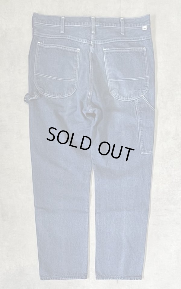 画像1: 80'S DICKIES チビタグ デニム ペインターパンツ インディゴ 42TALONジップ W36L30 USA製 (VINTAGE)