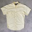 画像1: 80'S PATAGONIA "DUALSPUN" 旧タグ 半袖 シャツ ライトイエロー 香港製 (VINTAGE)