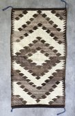 画像1: オールド ナバホ ウールラグ 116cm x 63cm (VINTAGE)