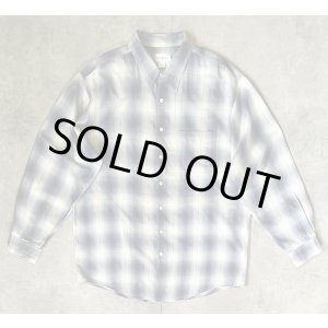 画像: 90'S J.CREW 旧タグ コットン ワークシャツ オンブレチェック (VINTAGE)