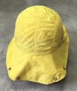 画像4: 80'S LL Bean ネックガード付き ナイロン ロングビルキャップ イエロー USA製 (VINTAGE)