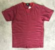 画像1: 90'S RRL 三ツ星タグ シングルステッチ 半袖 Tシャツ ボーダー柄 USA製 (DEADSTOCK)