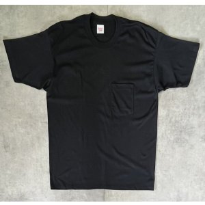 画像: 90'S POCKET T-SHIRT シングルステッチ ポケット付き 半袖 Tシャツ ブラック USA製 (DEADSTOCK)