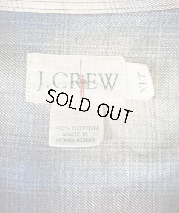 画像2: 90'S J.CREW 旧タグ コットン ワークシャツ オンブレチェック (VINTAGE)