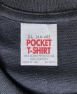画像2: 90'S POCKET T-SHIRT シングルステッチ ポケット付き 半袖 Tシャツ ブラック USA製 (DEADSTOCK)