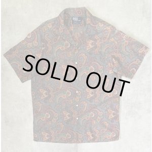 画像: 90'S RALPH LAUREN コットン ロゴ無し 半袖 オープンカラーシャツ ペイズリー柄 USA製 (VINTAGE)