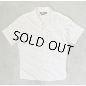 画像: 90'S RALPH LAUREN "CALDWELL" シルク/コットン ロゴ無し 半袖 オープンカラーシャツ オフホワイト (VINTAGE)