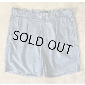 画像: 90'S RALPH LAUREN ツープリーツ シャンブレーショーツ ブルー USA製 (VINTAGE)