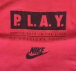画像3: 90'S NIKE "P.L.A.Y." 銀タグ シングルステッチ 両面プリント Tシャツ レッド USA製 (VINTAGE)