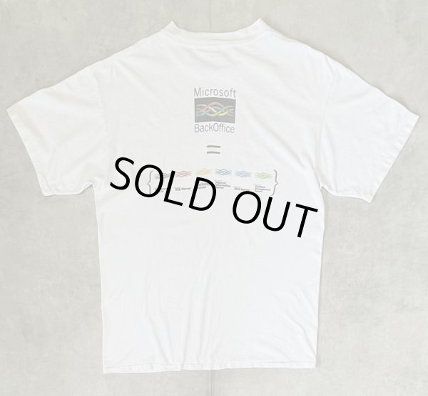 画像4: 90'S MICROSOFT BACK OFFICE シングルステッチ 両面プリント 半袖 Tシャツ ホワイト (VINTAGE)