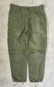 画像1: 60'S アメリカ軍 US ARMY "JUNGLE FATIGUE 3rd" ノンリップ ボタンフライ カーゴパンツ (VINTAGE)