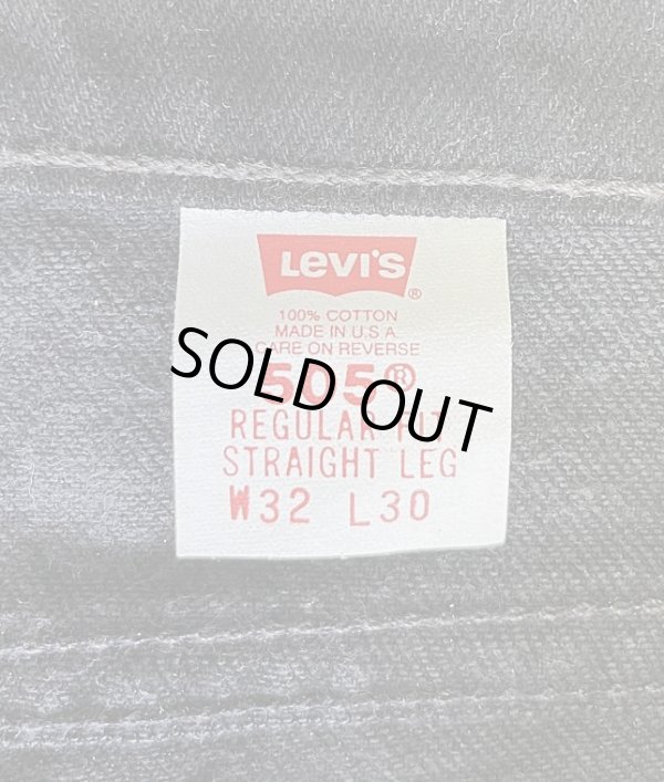 画像2: 90'S LEVIS 505 デニム ブラック USA製 W32L30 (MINT CONDITION)