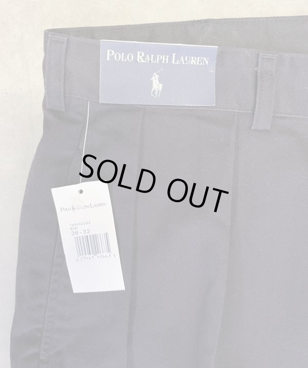 画像3: 90'S RALPH LAUREN "ANDREW PANT" ツープリーツ チノパンツ ネイビー (DEADSTOCK)