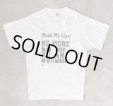 画像: 90'S NO MORE BU..SH.. シングルステッチ 半袖 Tシャツ ホワイト USA製 (VINTAGE)
