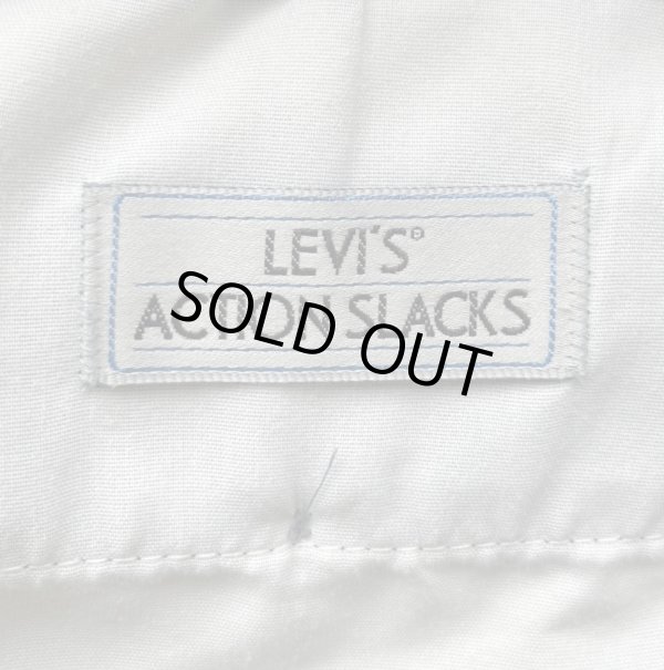 画像2: 90'S LEVIS "ACTION SLACKS" スラックス ブラック W36L29 (VINTAGE)