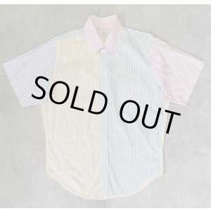 画像: 90'S BROOKS BROTHERS "FUN SHIRT" ポプリン 半袖 BDシャツ クレイジーパターン/ストライプ USA製 (VINTAGE)