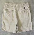 画像5: 90'S RALPH LAUREN "クレストロゴ" ツープリーツ チノショーツ ベージュ USA製 (VINTAGE)